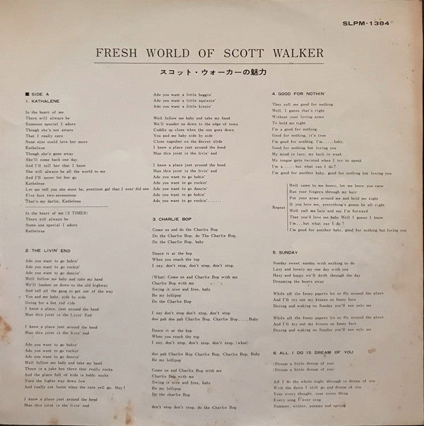 Scott Walker - Fresh World Of Scott Walker = スコット・ウォーカーの魅力 (Vinyl, ...