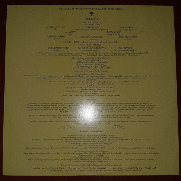 Earth, Wind & Fire - Faces (2xVinyl, LP, Album, Stereo) Very Good (VG) / Very Good (VG)