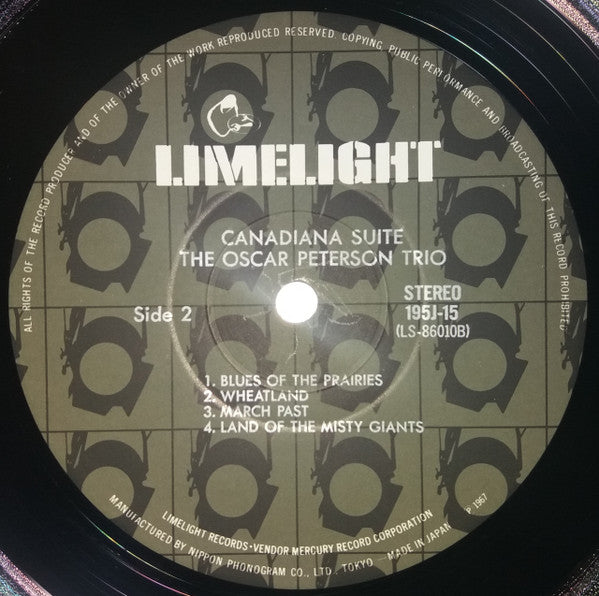 The Oscar Peterson Trio - Canadiana Suite (Vinyl, LP, Album, Reissue, Stereo) Very Good Plus (VG+) / Very Good Plus (VG+)