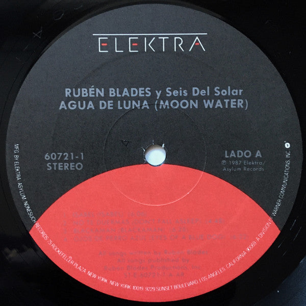 Ruben Blades - Agua De Luna (Vinyl, LP, Album) Good Plus (G+) / Good Plus (G+)