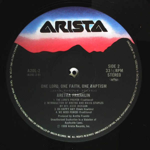 Aretha Franklin - One Lord, One Faith, One Baptism (2xVinyl, LP, Album) Very Good Plus (VG+) / Very Good (VG)