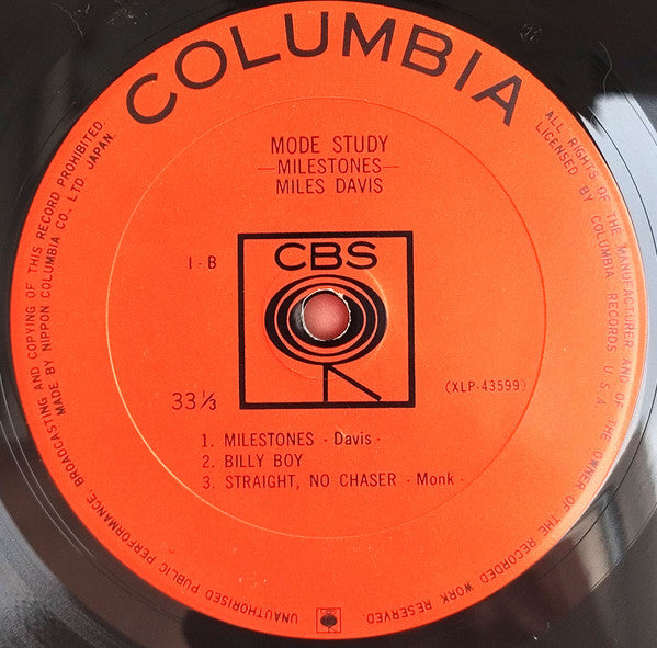Miles Davis - Mode Study (2xVinyl, LP, Compilation, Mono) Very Good Plus (VG+) / Good Plus (G+)