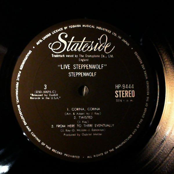 Steppenwolf - Live (2xVinyl, LP, Album, Stereo) Good Plus (G+) / Good (G)