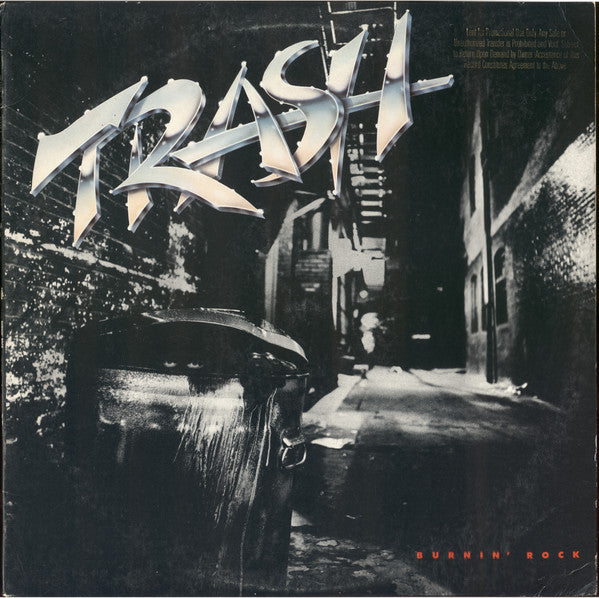 Trash (8) - Burnin' Rock (Vinyl, LP, Album) Very Good Plus (VG+) / Very Good (VG)