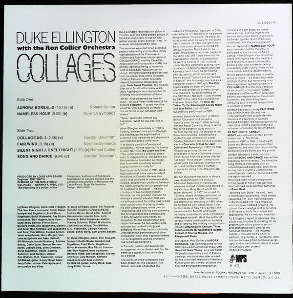 Duke Ellington - Collages (Vinyl, LP, Album, Reissue) Near Mint (NM or M-) / Very Good Plus (VG+)