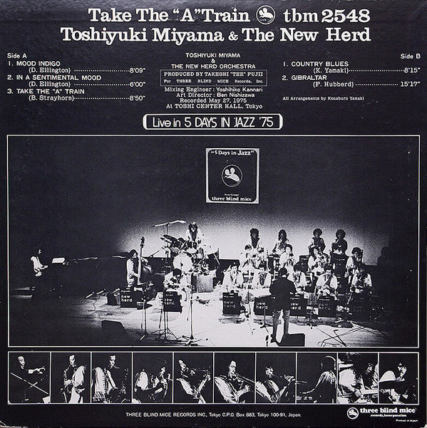 Toshiyuki Miyama & The New Herd - Take The "A" Train (Vinyl, LP, Album, Reissue) Very Good Plus (VG+) / Very Good (VG)