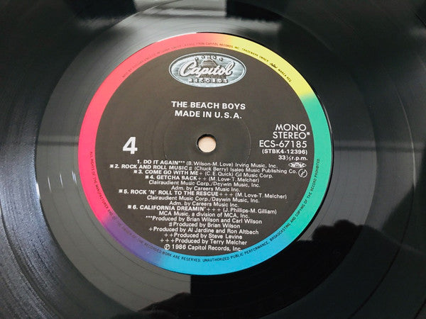 The Beach Boys - Made In U.S.A. (2xVinyl, LP, Album, Compilation, Stereo, Mono) Very Good Plus (VG+) / Very Good Plus (VG+)
