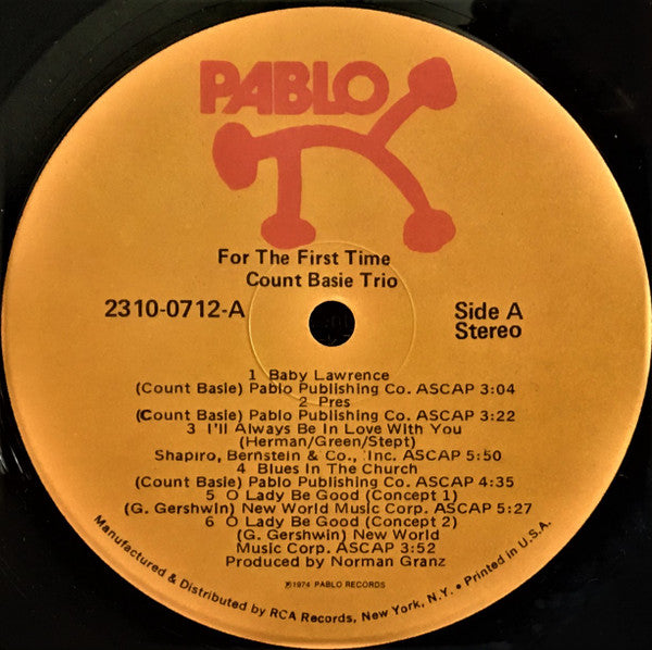 The Count Basie Trio - For The First Time (Vinyl, LP, Album, Repress, Stereo) Good Plus (G+) / Good Plus (G+)
