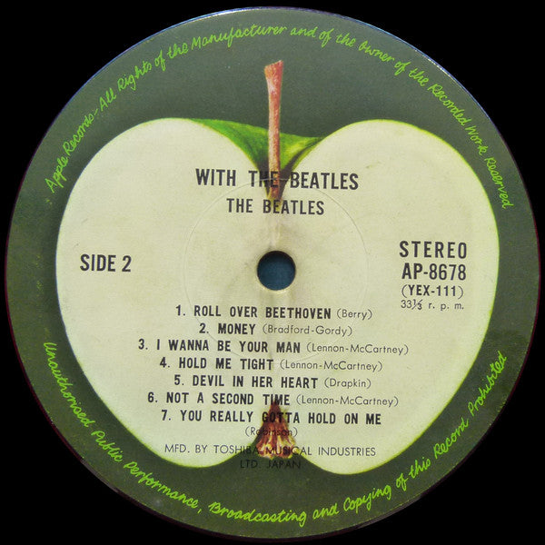 The Beatles - With The Beatles (Vinyl, LP, Album, Stereo, Reissue) Very Good (VG) / Very Good Plus (VG+)