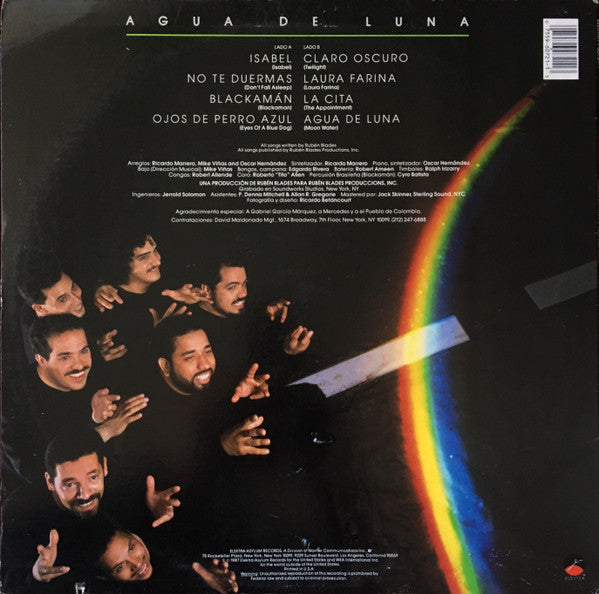 Ruben Blades - Agua De Luna (Vinyl, LP, Album) Good Plus (G+) / Good Plus (G+)