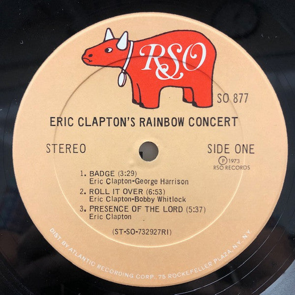 Eric Clapton - Eric Clapton's Rainbow Concert (Vinyl, LP, Album, Stereo) Very Good (VG) / Very Good Plus (VG+)