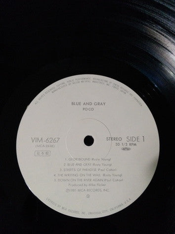 Poco (3) - Blue And Gray (Vinyl, LP, Promo) Very Good (VG) / Good Plus (G+)