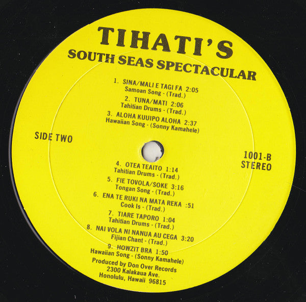 Unknown Artist - Tihati's South Seas Spectacular (Vinyl, LP, Compilation) Very Good Plus (VG+) / Very Good Plus (VG+)