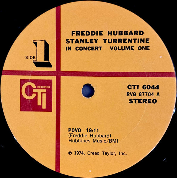 Freddie Hubbard - In Concert Volume One (Vinyl, LP, Album, Stereo) Very Good (VG) / Very Good (VG)