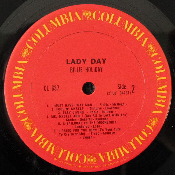 Billie Holiday - Lady Day (Vinyl, LP, Compilation, Reissue, Mono) Very Good (VG) / Very Good (VG)