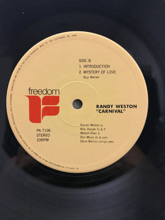 Randy Weston - Carnival (Live At Montreux '74) (Vinyl, LP, Album) Near Mint (NM or M-) / Very Good Plus (VG+)