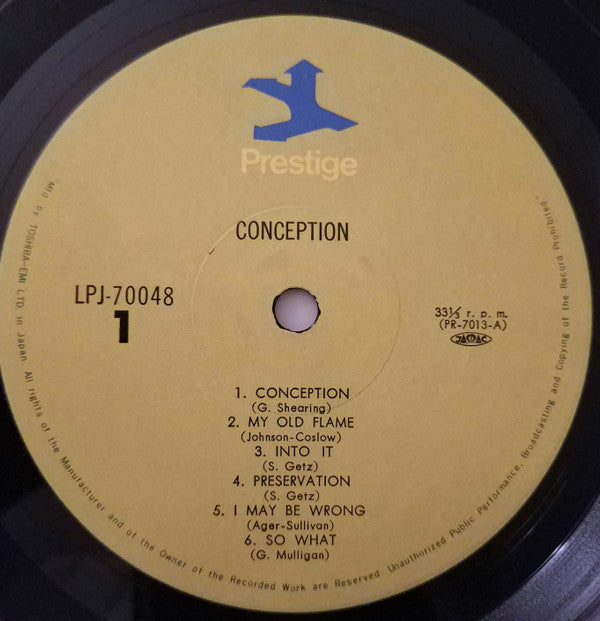 Miles Davis - Conception (Vinyl, LP, Compilation, Reissue, Remastered) Near Mint (NM or M-) / Near Mint (NM or M-)