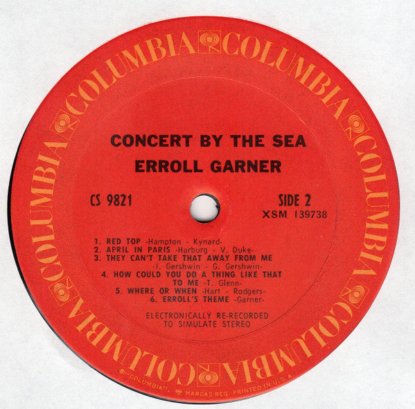 Erroll Garner - Concert By The Sea (Vinyl, LP, Album, Reissue, Stereo)