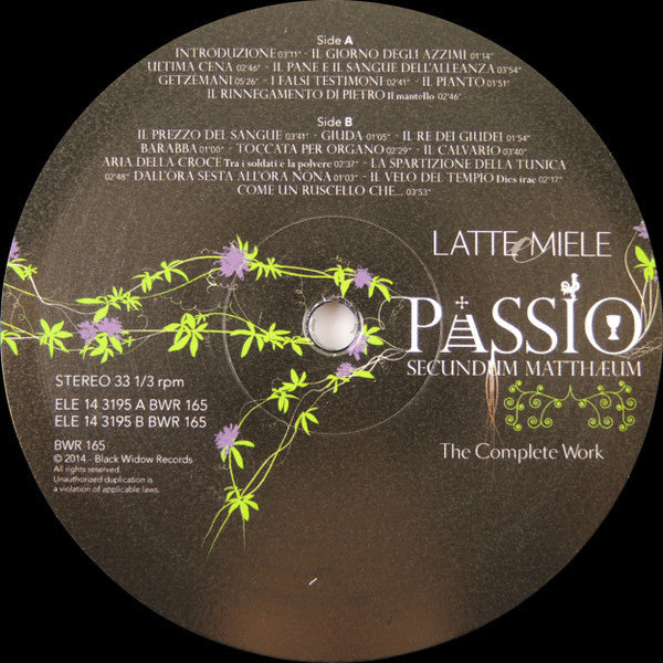 Latte E Miele - Passio Secundum Matthæum - The Complete Work (Vinyl, LP, Album, Limited Edition) Very Good Plus (VG+) / Very Good Plus (VG+)