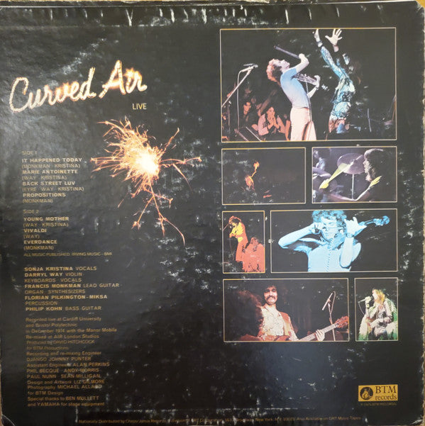 Curved Air - Curved Air Live (Vinyl, LP, Album, Stereo) Very Good (VG) / Very Good (VG)