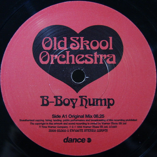 Old Skool Orchestra - B-Boy Hump (Vinyl, 10", 33 ⅓ RPM, 45 RPM, Stereo) Good Plus (G+) / Very Good (VG)