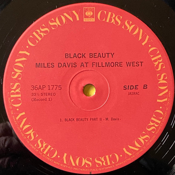 Miles Davis - Black Beauty / Miles Davis At Fillmore West (2xVinyl, LP, Album, Reissue) Very Good (VG) / Very Good (VG)