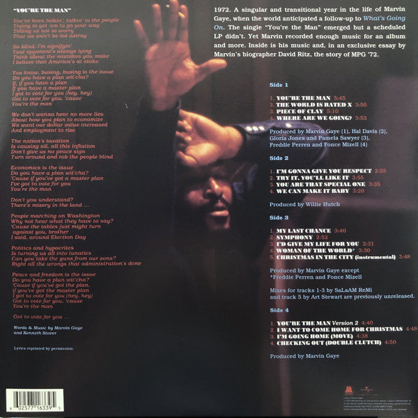 Marvin Gaye - You're The Man (2xVinyl, LP, Album, Compilation) Mint (M) / Mint (M)
