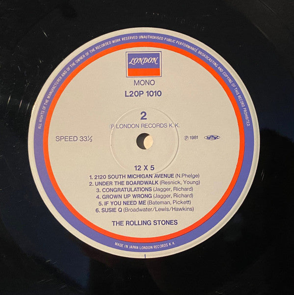 The Rolling Stones - 12 X 5 (Vinyl, LP, Album, Reissue, Mono) Very Good Plus (VG+) / Very Good (VG)