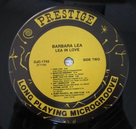 Barbara Lea - Lea In Love (Vinyl, LP, Album, Reissue, Remastered)