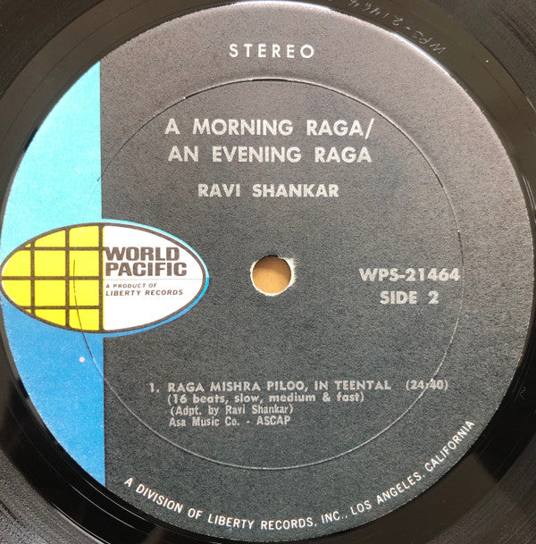Ravi Shankar - A Morning Raga / An Evening Raga (Vinyl, LP, Album, Reissue) Good Plus (G+) / Very Good (VG)