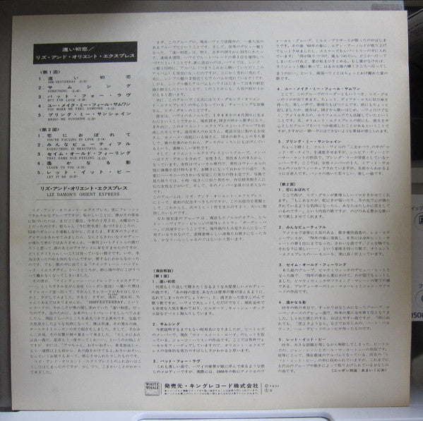 Liz Damon's Orient Express - Liz Damon's Orient Express (Vinyl, LP, Album, Promo) Very Good (VG) / Very Good (VG)
