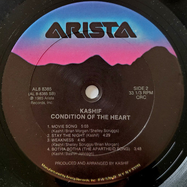 Kashif - Condition Of The Heart (Vinyl, LP, Album, Club Edition) Very Good Plus (VG+) / Good Plus (G+)