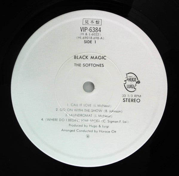 The Softones - Black Magic (Vinyl, LP, Promo) Near Mint (NM or M-) / Very Good (VG)