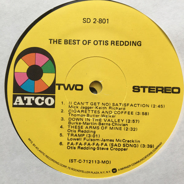 Otis Redding - The Best Of Otis Redding (2xVinyl, LP, Compilation, Reissue) Very Good Plus (VG+) / Good Plus (G+)