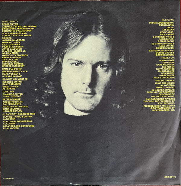 Roger McGuinn - Peace On You (Vinyl, LP, Album) Very Good Plus (VG+) / Very Good (VG)