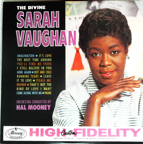 Sarah Vaughan - The Divine Sarah Vaughan (Vinyl, LP, Album, Mono) Very Good (VG) / Very Good (VG)