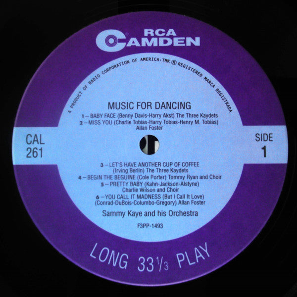 Sammy Kaye And His Orchestra - Music For Dancing (Vinyl, LP, Album, Reissue, Mono) Very Good Plus (VG+) / Very Good Plus (VG+)