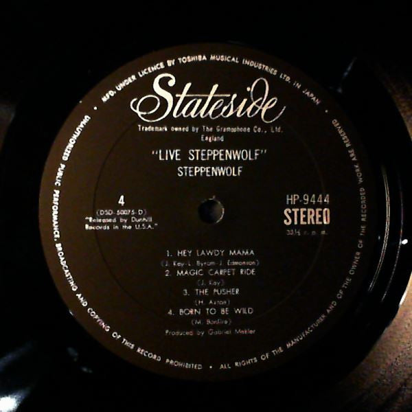Steppenwolf - Live (2xVinyl, LP, Album, Stereo) Good Plus (G+) / Good (G)