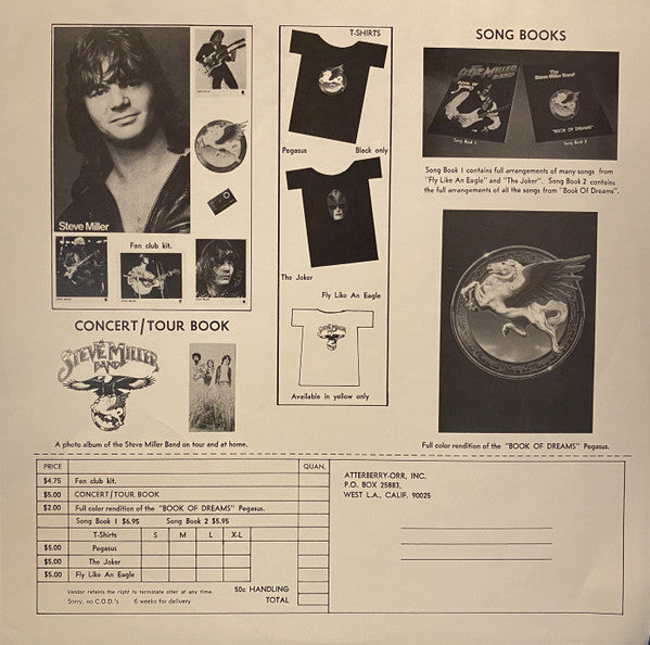 Steve Miller Band - Book Of Dreams (Vinyl, LP, Album, Stereo)