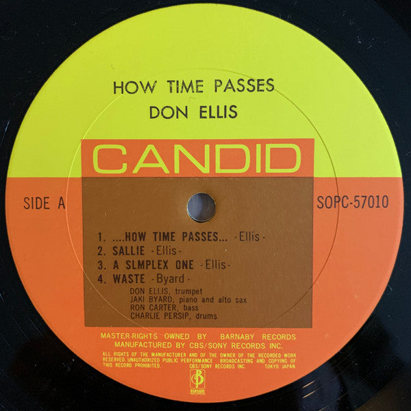 Don Ellis - ...How Time Passes... (Vinyl, LP, Album, Stereo) Near Mint (NM or M-) / Near Mint (NM or M-)