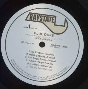 Duke Jordan - Blue Duke (Vinyl, LP, Album) Very Good Plus (VG+) / Very Good (VG)