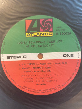Samba Som Brazil Four - Live At Hot Co-Rocket (Vinyl, LP, Album, Stereo) Very Good Plus (VG+) / Very Good Plus (VG+)
