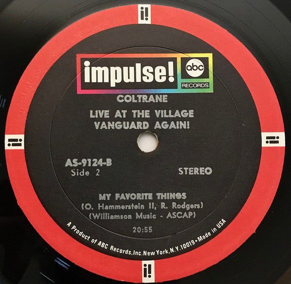 John Coltrane - Live At The Village Vanguard Again! (Vinyl, LP, Alb...