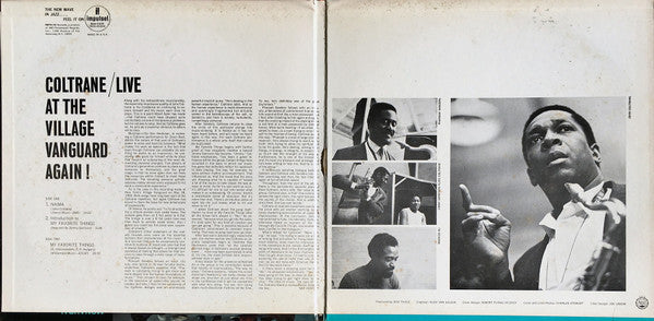 John Coltrane - Live At The Village Vanguard Again! (Vinyl, LP, Album, Reissue, Stereo) Very Good (VG) / Very Good (VG)