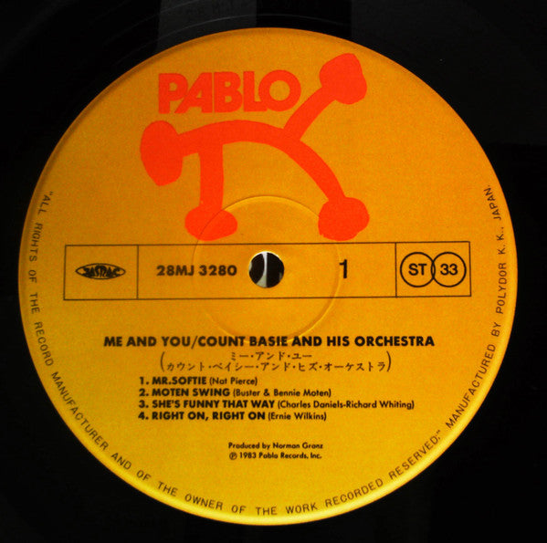 Count Basie Orchestra - Me And You (Vinyl, LP, Album) Very Good Plus (VG+) / Very Good (VG)