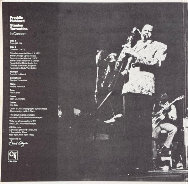 Freddie Hubbard - In Concert Volume One (Vinyl, LP, Album, Stereo) Very Good (VG) / Very Good (VG)