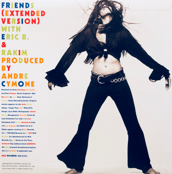 Jody Watley - Friends (Vinyl, 12", Single, 33 ⅓ RPM) Good Plus (G+) / Good Plus (G+)