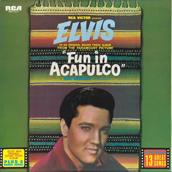 Elvis Presley - Fun In Acapulco = アカプルコの海 (Vinyl, LP, Album, Reissue, Stereo) Very Good Plus (VG+) / Very Good Plus (VG+)