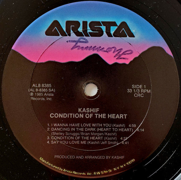 Kashif - Condition Of The Heart (Vinyl, LP, Album, Club Edition) Very Good Plus (VG+) / Good Plus (G+)