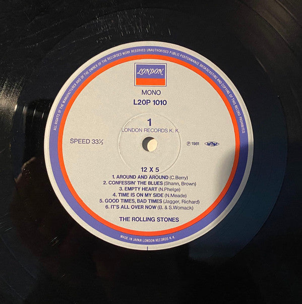 The Rolling Stones - 12 X 5 (Vinyl, LP, Album, Reissue, Mono) Very Good Plus (VG+) / Very Good (VG)
